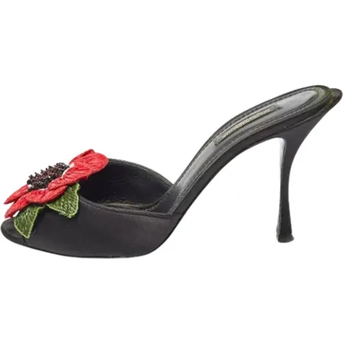 Pre-owned Satin sandals , Damen, Größe: 38 EU - Dolce & Gabbana Pre-owned - Modalova