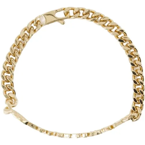 Elegant Brass Gold-tone Bracelet , female, Sizes: ONE SIZE - Jacquemus - Modalova