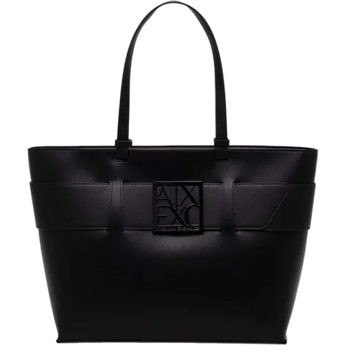 Womens Spring/Summer PU Handbag , female, Sizes: ONE SIZE - Armani Exchange - Modalova
