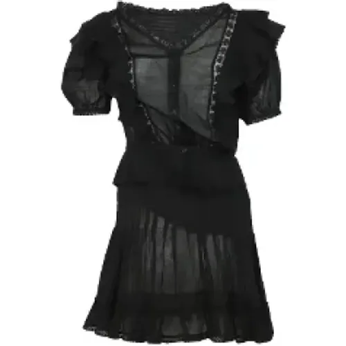 Cotton Ruffle Mini Dress , female, Sizes: S - Isabel Marant Pre-owned - Modalova