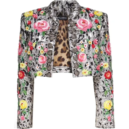 Jackets MultiColour , female, Sizes: 2XS - Dolce & Gabbana - Modalova