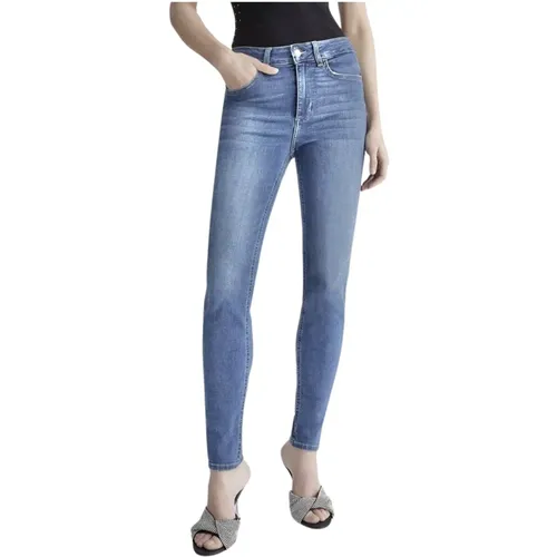 Hellblaue Gemstone Skinny Jeans , Damen, Größe: W27 - Liu Jo - Modalova