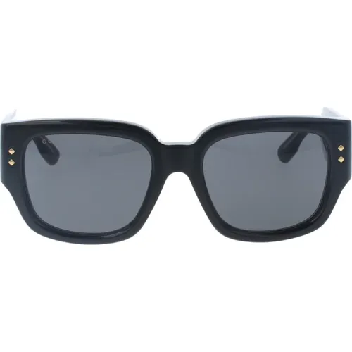 Ikonoische Sonnenbrille mit einheitlichen Gläsern , Damen, Größe: 54 MM - Gucci - Modalova