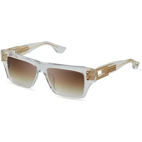 Crystal Yellow Gold Sunglasses Brown Shaded - Dita - Modalova