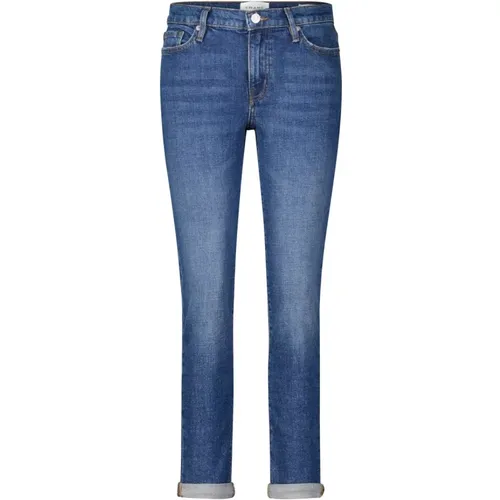 Locker geschnittene Denim-Jeans , Damen, Größe: W27 - Frame - Modalova