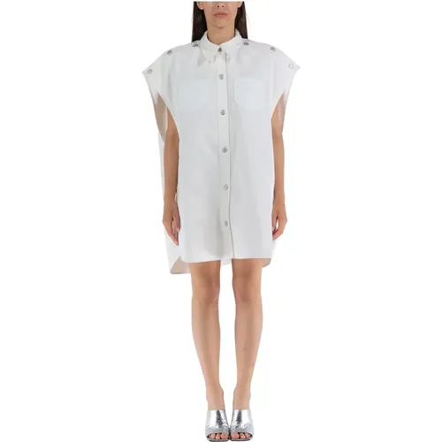 Mega-Styling Dry Denim Shirt , female, Sizes: S - Courrèges - Modalova