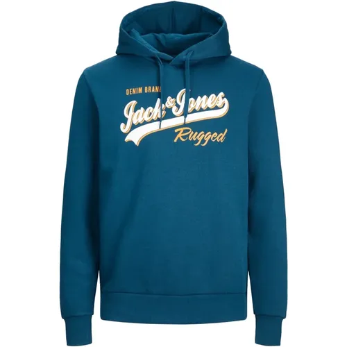 Logo Hoodie Sweatshirt , Herren, Größe: 2XL - jack & jones - Modalova