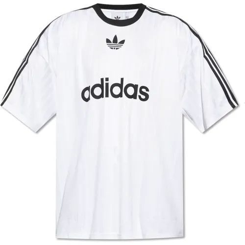 T-Shirt mit Logo , Herren, Größe: L - adidas Originals - Modalova