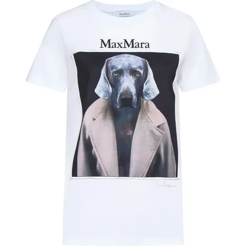 Ikonic Print Crew Neck T-shirt , Damen, Größe: S - Max Mara - Modalova