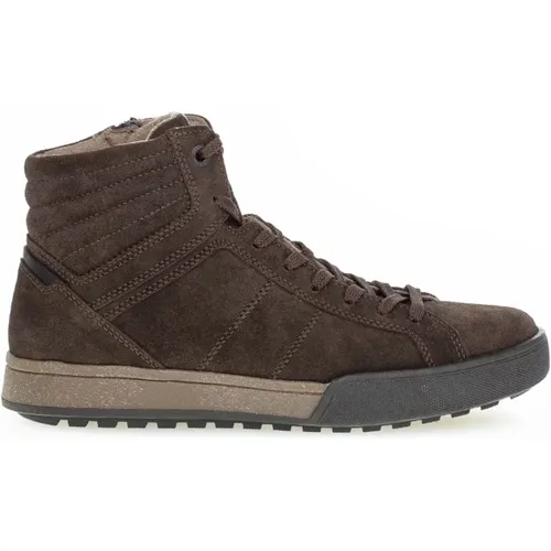 Braune Wildleder-High-Top-Sneaker - Gabor - Modalova