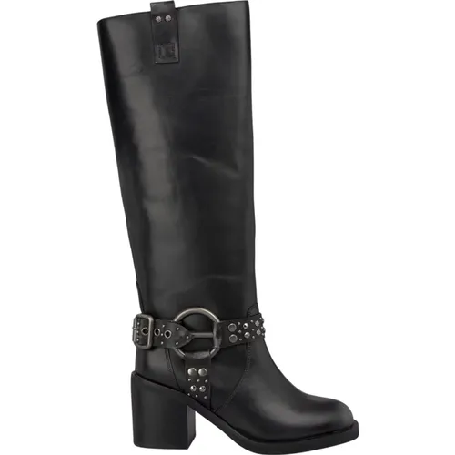 Metallic circle heel boot , Damen, Größe: 38 EU - Alma en Pena - Modalova