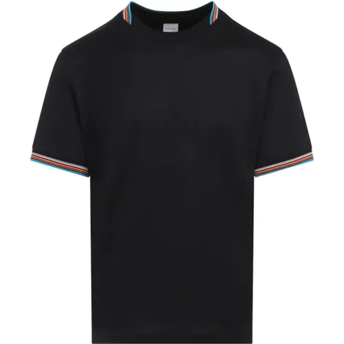 Schwarzes T-Shirt für Männer , Herren, Größe: M - PS By Paul Smith - Modalova