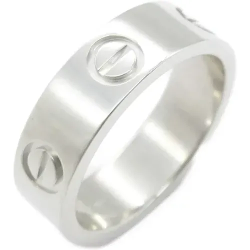 Pre-owned White Gold rings , female, Sizes: ONE SIZE - Cartier Vintage - Modalova