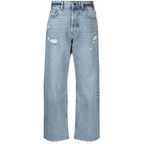 Locker Gerade High-Waisted Jeans , Damen, Größe: W29 - Anine Bing - Modalova
