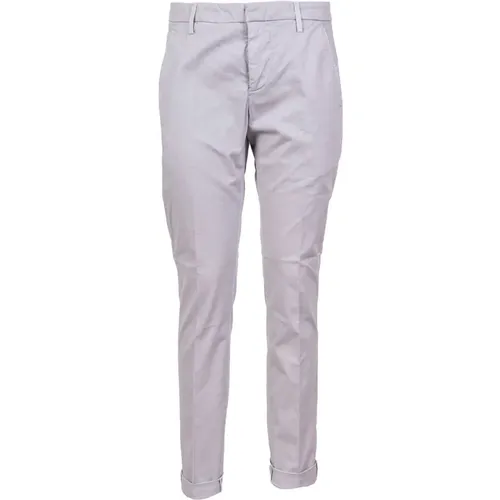 Lightweight Slim Fit Cotton Chino Pants , male, Sizes: W30 - Dondup - Modalova