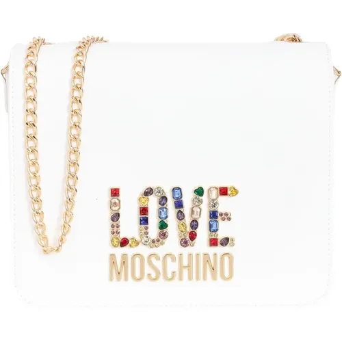 Cross Body Bags,Swarovski Logo Schultertasche - Love Moschino - Modalova