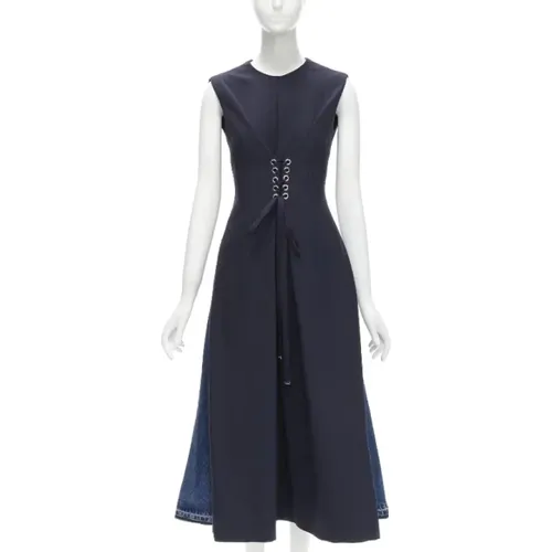 Pre-owned Denim dresses , female, Sizes: 2XS - Alexander McQueen Pre-owned - Modalova