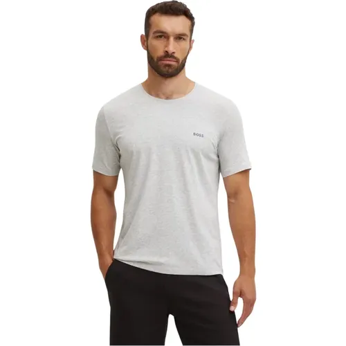 Stretch-Baumwoll-T-Shirt - MC-Stil , Herren, Größe: L - Hugo Boss - Modalova