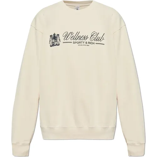 Sweatshirt aus der Wellness Club Kollektion , unisex, Größe: M - Sporty & Rich - Modalova