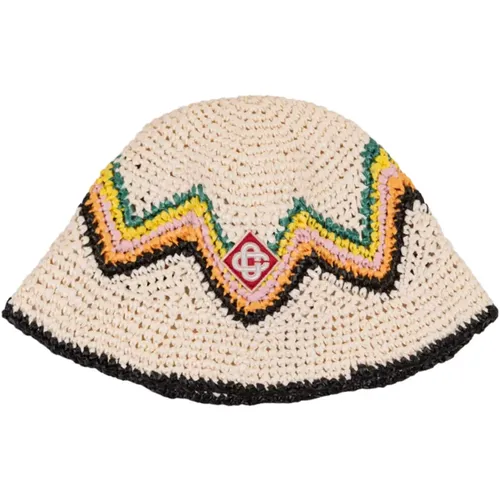 Chevron Bucket Hat , unisex, Sizes: S - Casablanca - Modalova