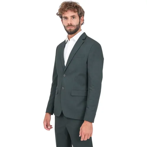 Grüner Blazer Jacke Herbst Winter , Herren, Größe: S - Selected Homme - Modalova