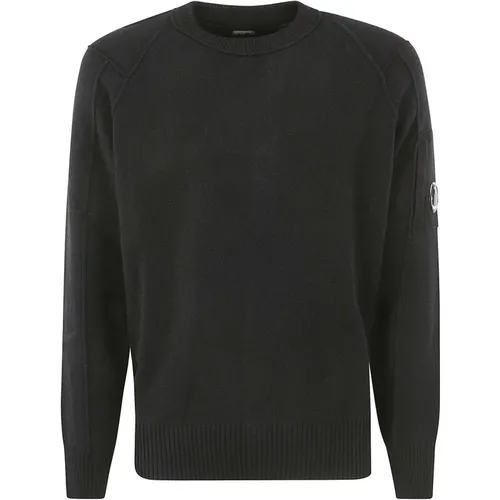 Lambswool Crew Neck Pullover , Herren, Größe: M - C.P. Company - Modalova