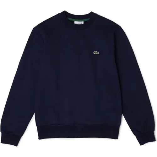 Gebürsteter Bio-Baumwoll-Sweatshirt , Herren, Größe: L - Lacoste - Modalova