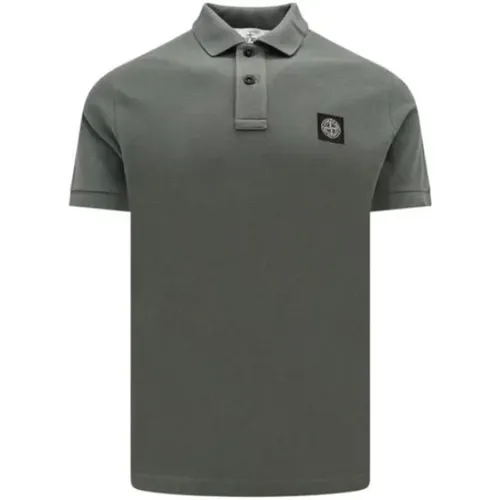 Blaues Musk Polo Shirt , Herren, Größe: M - Stone Island - Modalova