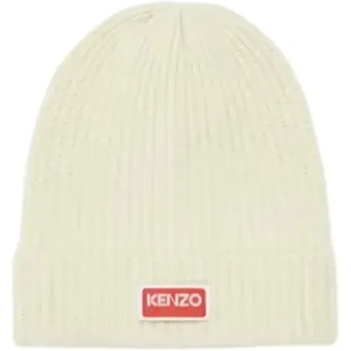 Wool Beanie Hat , female, Sizes: ONE SIZE - Kenzo - Modalova