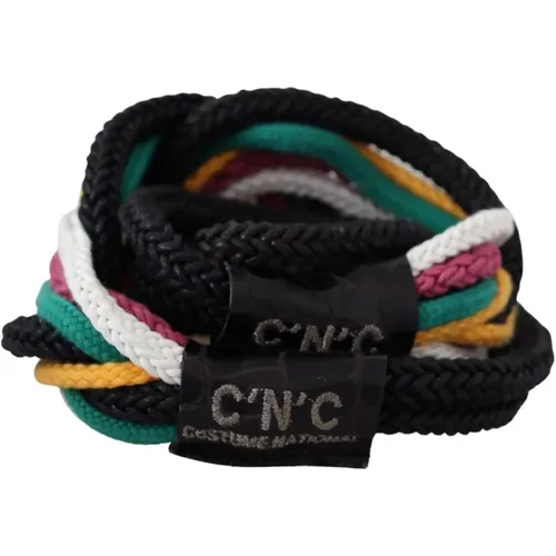 Multicolor Rope Leather Rustic Hook Buckle Belt , unisex, Sizes: 90 CM - Costume National - Modalova