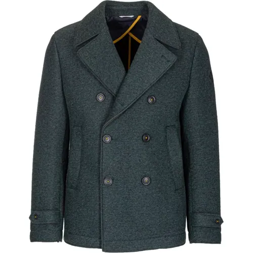 Short Double-Breasted Coat , male, Sizes: L, XL, M, S - Manuel Ritz - Modalova