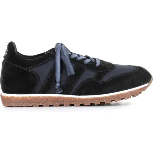 Suede and Nylon Sneakers with Cork and Latex Sole , female, Sizes: 3 UK, 4 UK - Alberto Fasciani - Modalova