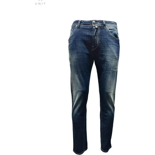 Vintage Dark Washed Slim-Fit Blaue Jeans - Jacob Cohën - Modalova