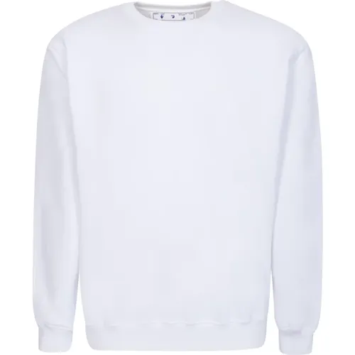 Off , Weißer Crewneck Sweatshirt für Frauen , Damen, Größe: XS - Off White - Modalova