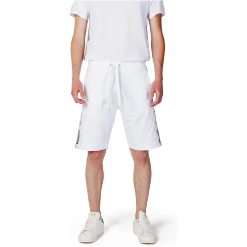 Weiße Shorts mit Schnürung und Taschen - Moschino - Modalova