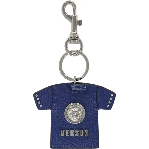 Stylischer Leder Schlüsselanhänger mit Logodetail - Versus Versace - Modalova