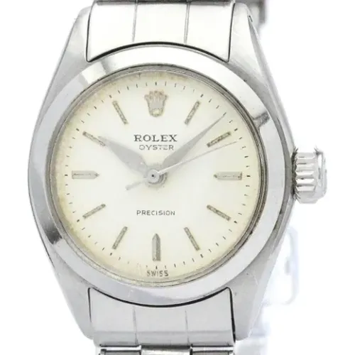 Pre-owned Stainless Steel watches , female, Sizes: ONE SIZE - Rolex Vintage - Modalova