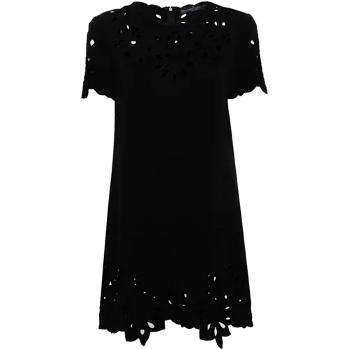 Schwarzes Mini Kleid,BLANC DE Blanc/Off Mini Kleid - Ermanno Scervino - Modalova