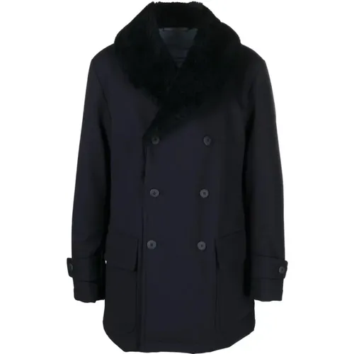 Caban coat , male, Sizes: XL, 2XL, 3XL - Giorgio Armani - Modalova