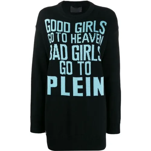 Casual Sweater Round Neck , female, Sizes: XL, L, M, S - Philipp Plein - Modalova