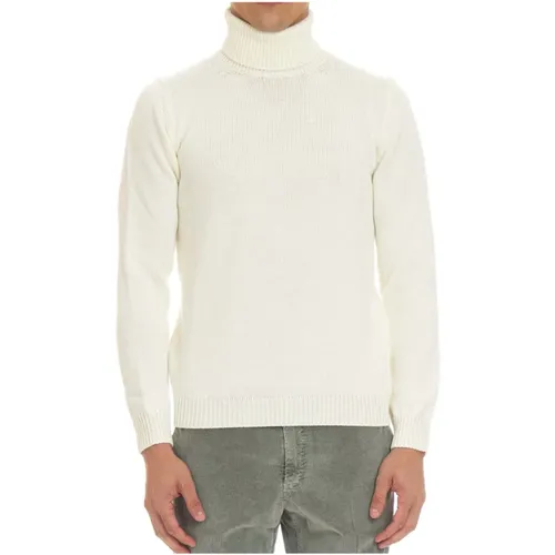 Merino Wool Sweater Cream , male, Sizes: 2XL, M, L - Roberto Collina - Modalova