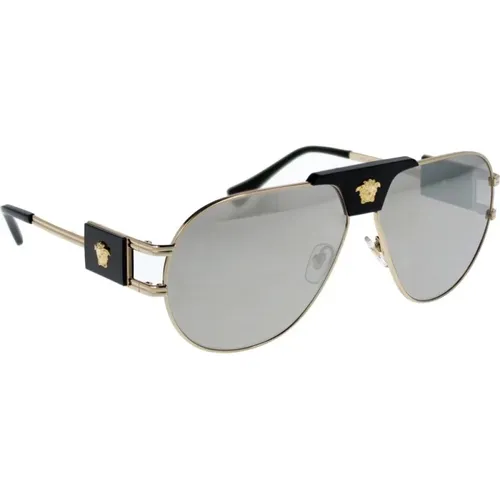 Ikonoische Sonnenbrille mit 2 Jahren Garantie - Versace - Modalova