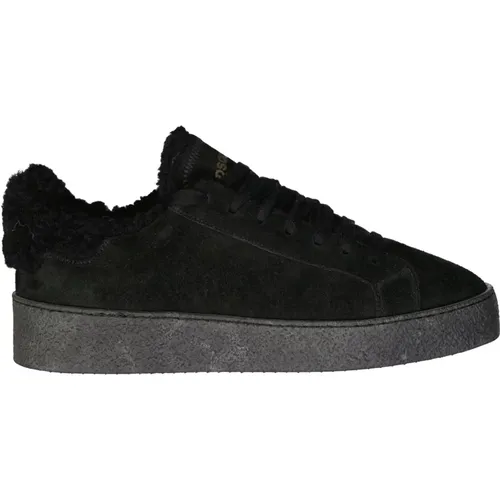 Luxuriöse Ledersneakers für Herren , Herren, Größe: 42 EU - Dsquared2 - Modalova