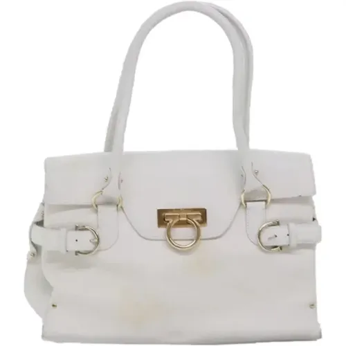 Pre-owned Leather shoulder-bags , female, Sizes: ONE SIZE - Salvatore Ferragamo Pre-owned - Modalova