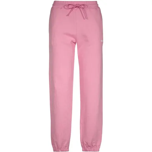 Baumwoll Logo Sweatpants , Damen, Größe: M - MSGM - Modalova