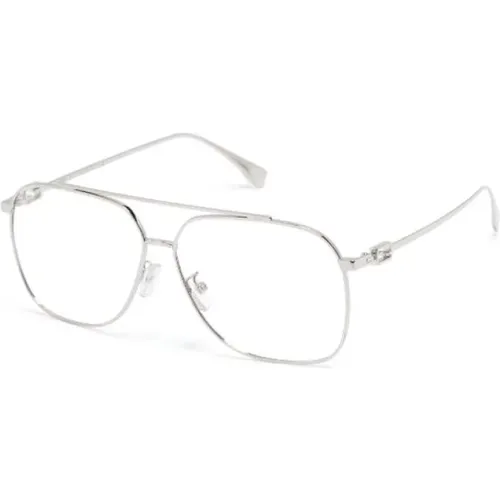 Silberne Optische Brille Stilvoll und vielseitig , Damen, Größe: 60 MM - Fendi - Modalova