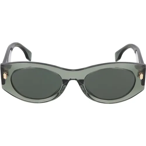 Stilvolle ovale Sonnenbrille , unisex, Größe: 52 MM - Fendi - Modalova