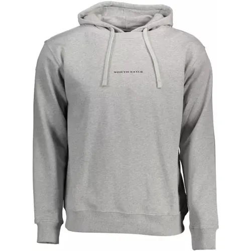 Stilvolles Graues Kapuzensweatshirt , Herren, Größe: 3XL - North Sails - Modalova