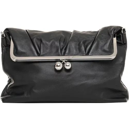 Soft Leather Slalom Bag with Chain Handle , unisex, Sizes: ONE SIZE - Max Mara Weekend - Modalova