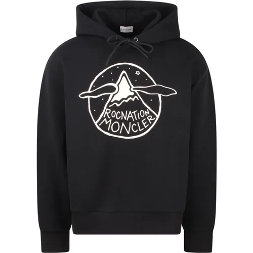 Baumwoll-Hoodie mit Logo-Print - Moncler - Modalova